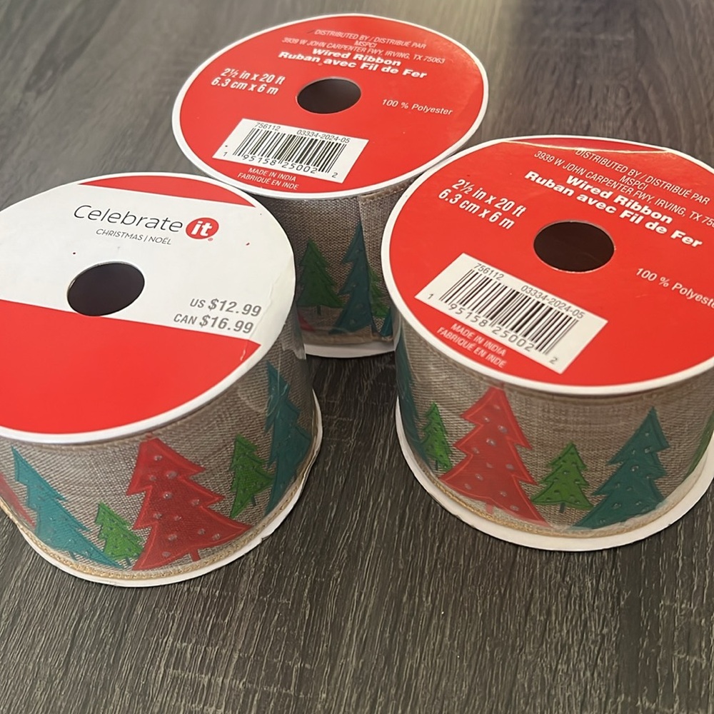 Festive Tree Ribbon Set - Picture 4 of 5